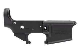 Stripped AR-15 receiver with Icon Defense logo.